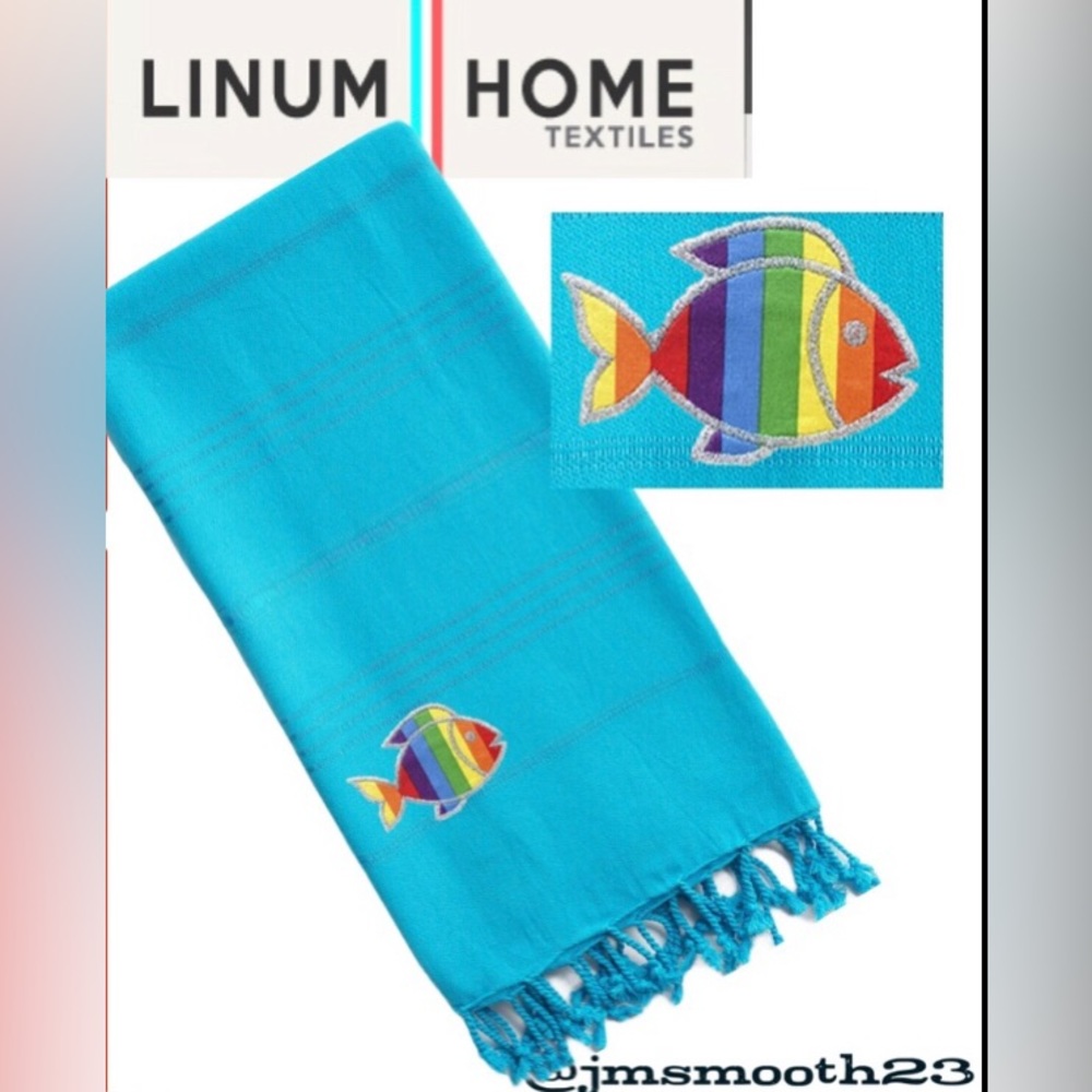 🆕 Linum Home Textiles 100% Turkish Cotton Beach Towel